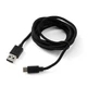 Кабель USB to Type C для телефона смартфона геймпада джойстика контролера Bigbig Won 3 M Чорний - зображення 3