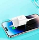 Швидка зарядка Baseus Charger PD 20W з кабелем для Iphone, Apple. Cube PD білий - зображення 5