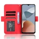 Чехол-книжка с кармашками Deexe Wallet Stand для ZTE Blade A34 - Red - изображение 3