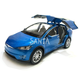 Машина металева Tesla Model 5 Тесла синя 1:22 світло звук відкр двері баг капот 21*8*7см (RS-66012) - зображення 5