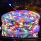 Гирлянда светодиодная GarlandoPro 2000L200MWML Роса Нить на 2000 LED 200 м 8 режимов Мультиколор (127-107-2000L200MWML) - изображение 1
