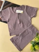 Комплект спортивный топ-майка с шортиками A07 Beisdanna капучино one size - изображение 2