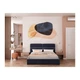 Ліжко EdinburghDesign Roma 08 Comfort з нішею для білизни 90x190 синій - зображення 2