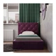 Ліжко BristolDesign Misty DK Violet Standart 120x200 фіолетовий - зображення 2