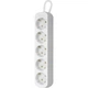 Мережевий фільтр подовжувач Power filter Defender E518 1.8м 5 розеток із заземленням White (992290) - зображення 3