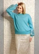 Теплий джемпер прямого покрою di classe бірюзовий M-XL 12-482 - изображение 4
