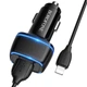 АЗУ Borofone 2xUSB с кабелем Lightning BZ14 Max Black (BZ14 Max_iP) - изображение 1