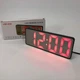 Часы настольные VST-898-1 от USB LED с будильником и термометром. Цвет: черный - изображение 3