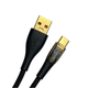 Зарядный шнур для быстрой зарядки телефона USB to Type-C 1.2 м UWarmSof кабель для зарядки планшета повербанка смартфона провод тайпси зарядка 18 Вт Черный - изображение 2