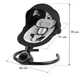 Укачивающий центр Kidwell 2в1 REVE Black/Silver - изображение 9