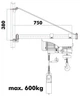 Стрела поворотная для электрической тросовой тяги Holzmann SA 600750 - изображение 2