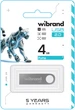 Флеш память USB Wibrand Puma 4GB USB 2.0 Silver (WI2.0/PU4U1S) - изображение 2