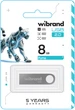 Флеш память USB Wibrand Puma 8GB USB 2.0 Silver (WI2.0/PU8U1S) - изображение 2