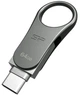 Флеш память USB Silicon Power Mobile С80 64GB USB 3.2 Gen1 + Type-C Silver (SP064GBUC3C80V1S) - изображение 3