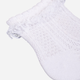 Набір шкарпеток дитячий YOCLUB 3Pack Girl's Socks With Frill SKL-0008G-0100 17-19 3 пари White (5904921620734) - зображення 3