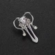 Значок (пин) BROCHE брошь бижутерия Медицина Матка серебристый BRGV114628 - изображение 3
