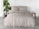 Постільна білизна Limasso Stonewashed Exclusive Ranforse 200 х 220 см Natural Krem - зображення 1