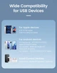 Зарядное устройство Toocki 33W GaN TypeC USB LED-дисплей PD+QC Быстрая зарядка для Apple iPhone, iPad, Samsung, Xiaomi Black (6976018376601) - изображение 12