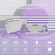 Бездротова механічна клавіатура ATTACK SHARK X85PRO (75% ANSI Layout, TFT-дисплей), Hot-Swap WIRED+2.4G+BT5.0, Lavender - изображение 4