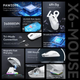 Бездротова акумуляторна миша, Attack Shark X6, PixArt PAW3395, 26000DPI White, WIRED+2.4G+BT5.2 - изображение 4