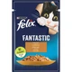 Вологий корм FELIX Fantastic для дорослих котів шматочки в желе з індичкою 85 г - изображение 1