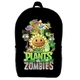 Рюкзак школьный Растения против зомби (Plants vs Zombie 04 School Gear bag) черный, 39 х 27 х 14 см - изображение 1