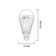 Лампа акумуляторна LED 12W 6400K Е27, DURALITE-12 (001-092-0012-010), Horoz - изображение 2