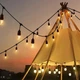 Уличная гирлянда ретро лампы с солнечной панелью 5м Xmas 10 led цвет свечения теплый белый - изображение 6