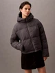 Куртка жіноча Calvin Klein Women's Short Hooded Puffer Jacket XS Сірий (14904090) - изображение 1