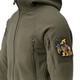 Тактична флісова кофта Helikon Patriot Mk2 Hybrid Fleece з капюшоном olive олива S - зображення 4