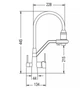Смеситель для кухни WEZER с подключением к фильтру INX4A-08-BLACK - изображение 7