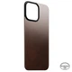 Шкіряна магнітна накладна на задню панель Nomad Magnetic Leather Back Brown для iPhone 16 Pro Max (NM01361985) - зображення 1