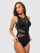 Стильный цельный купальник Fuba 2036 черный 2XL - изображение 4