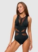 Стильный цельный купальник Fuba 2036 черный 2XL - изображение 6