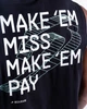 Майка BOXRAW Make 'Em Miss Muscle XS Чорна - изображение 9
