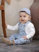 Spodnie ogrodniczki chłopięce Pinokio Charlie Dungarees 86 cm Granatowe (5901033293054) - obraz 1