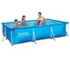 Детский каркасный прямоугольный бассейн Bestway 56404 300 x 201 x 66 см на 3300 л Голубой - изображение 2