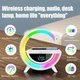 Настільна смарт лампа нічник з бездротовою зарядкою та Bluetooth-колонкою G-SmartLED RGB Night Light КР-3401 - зображення 8