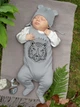 Śpiochy niemowlęce Pinokio Le Tigre Sleepsuit 56 cm Grey (5901033279942) - obraz 1