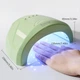 LED+UV Лампа для манікюру та педикюру (лампа для сушіння гель-лаку) SUN One 48 Вт фісташка - зображення 2