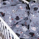 Комплект постельного белья в кроватку детский Mirson 110x140 см Kids Time 17-0671 With Love Cats Бязь (2200010178968) - изображение 2