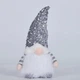 Новогодняя игрушка фигурка с подсветкой от батареек светильник лампа ночник скандинавский гном 29 см (478917-Prob) Серый - изображение 3