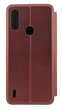Чохол книжка Premium для Motorola E7 Power/E7i Power на магніті з підставкою бордовий - зображення 3