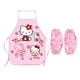 Дитячий фартух з нарукавниками Hello Kitty рожевий (OK0080) - зображення 1