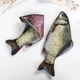 Стильный пенал / косметичка с 1 отделением в виде Карася для канцелярских принадлежностей или косметики, серый "P" (95235070) - изображение 2