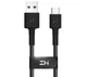 Кабель Xiaomi ZMI USB-Type-C / износостойкий плетеный провод с подсветкой / 1 м (AL401) Черный - изображение 1