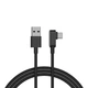 Кабель Xiaomi ZMI USB - изогнутый Type-C / износостойкий плетеный провод / 1.5 м (AL755) Черный - изображение 2
