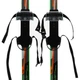 Лыжи беговые 150 см подростковые в комплекте с палками Zelart SK-0881-150B цвет черный-салатовый-оранжевый - изображение 3
