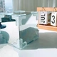 Декоративний світлодіодний нічник DIY у вигляді куба з 3D-ефектом квітучих лілій і прозорим корпусом, Blue - зображення 7