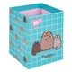 Стакан для ручок Yes Pusheen "Кошенятко" картонний квадратний блакитний (708216) - зображення 1
